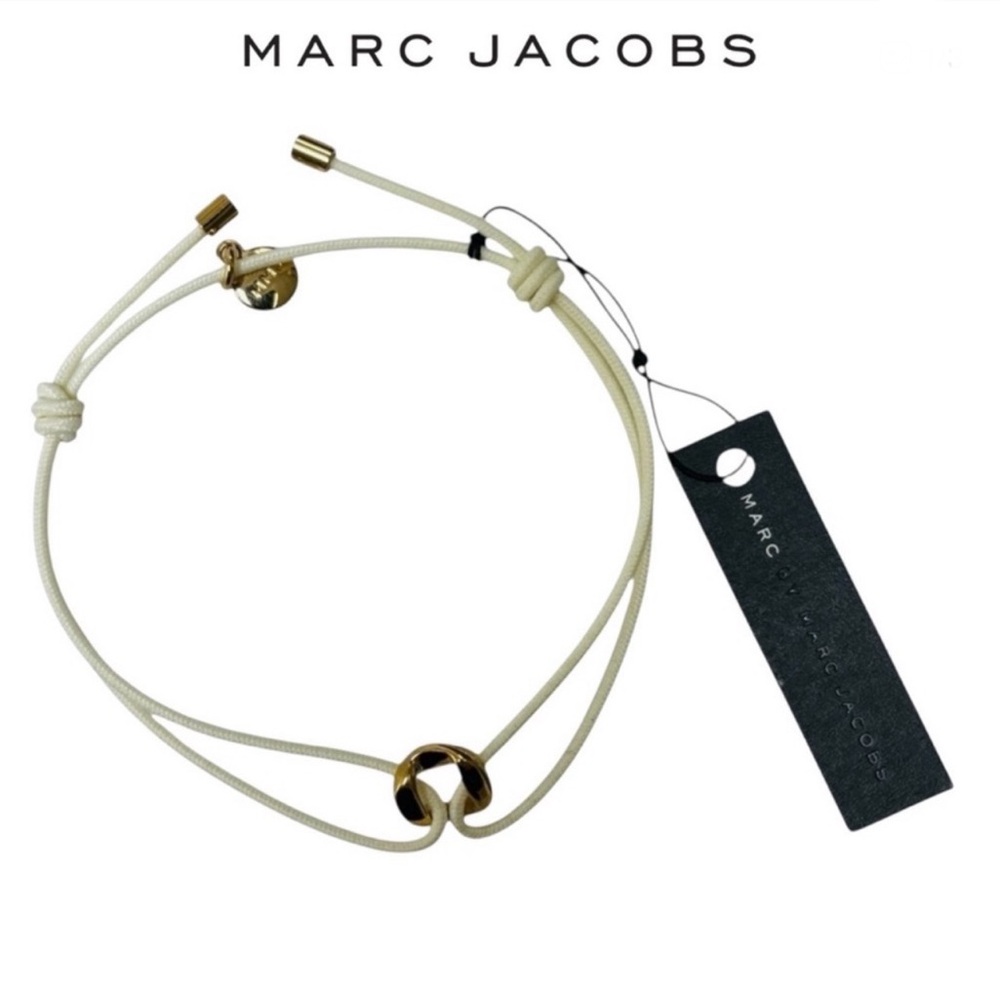 MARC JACOBS Cream/Gold String “Friendship” Bracelet Adjustable BNWT